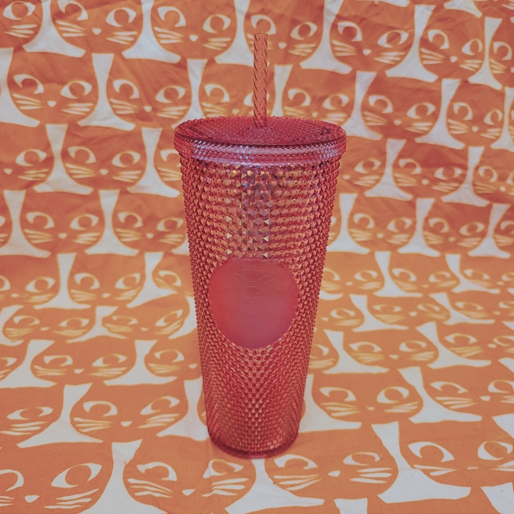 Starbucks Disney Pink Studded Cold Drink Tumbler 50th Anniversary